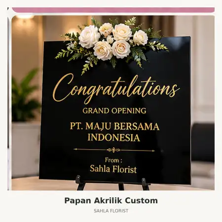 Papan Bunga Akrilik Samarinda Ilir
